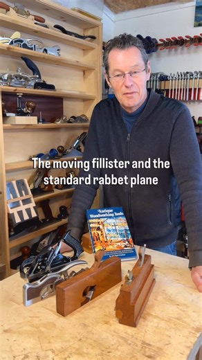 THE WOOD SHED on Instagram: "The moving fillister. A comparison with the standard rabbet plane. 2 wooden (antique) planes and 2 steel examples. #houtbewerking #woodworking #carpinteria #holzbearbeitung #travaildubois"