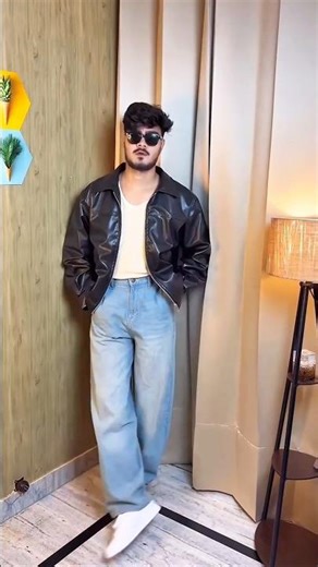 🔥Black LEATHER JACKET 🧥 For Men Under Budget ✨❤️ #shorts