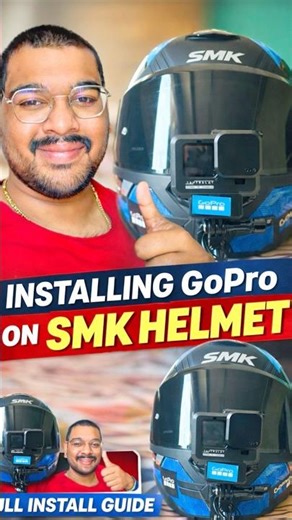Install GoPro smk helmet #foryou #shortsfeed #minivlog #gopro #viralvideos #subscribemychannel