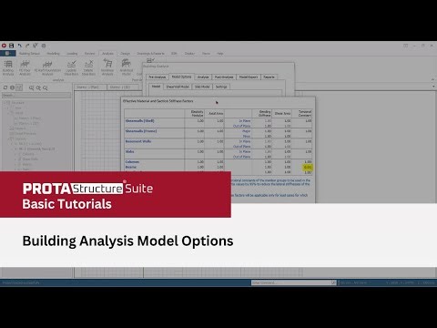 13 – Building Analysis Model Options