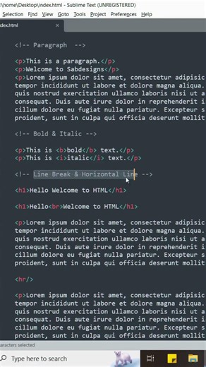 HTML Text Formatting in Tamil 🔥 | Headings, Paragraph & Basics #Shorts