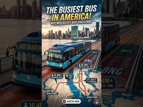 The Busiest Bus in America: NYC M15 Select Bus Challenge! 🇺🇸