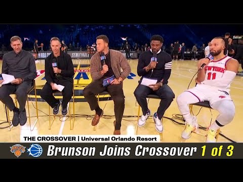 NBA Jalen Brunson Takes Center Stage with Nash, Nowitzki, Griffin & Haslem on The Crossover! 1 of 3