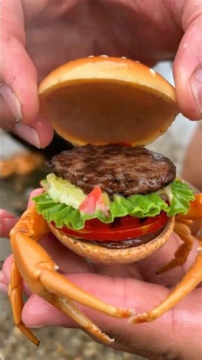 Brown_Crab？？Krabby_Patty？？#funny_#Hamburger_#crab_#SpongeBob_#viral