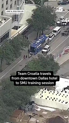 Team Croatia's squad was spotted leaving the W Dallas hotel and heading to SMU for a training session ahead of its next match at Dallas Stadium in Arlington. ⚽ #soccer Tap the article link for more.