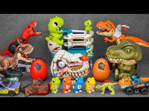 Jurassic World Unboxing and Review ASMR | Smashers Dino Island T Rex Battle Toys Surprise Eggs