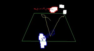 【OpenCVを使ったスポーツ画像解析３（モーショントラッキング）】選手やテニスボールの移動を自動で検出して移動軌跡をトラッキング
