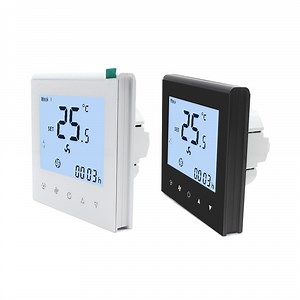 [Hot Item] Ec Fan Controller Digital Thermostat Modbus Room Thermostat Dual Sensor Keycard Function
