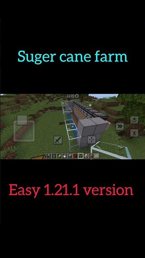 "Easy Minecraft Sugar Cane Farm – Super Fast Growth!