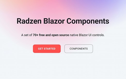 Radzen一个不错的Blazor的UI控件