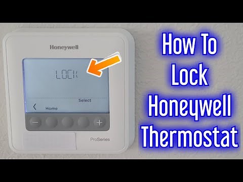How To Lock A Honeywell Pro Series Thermostat (Lock The Temperature)
