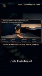 Make a Spiral Staircase That Fits the Floor | Newel Roblox
