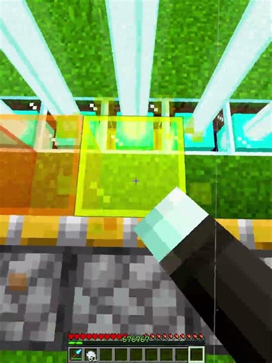 Minecraft Rainbow Beacon...🤯 (World's Smallest Violin) #minecraft #shorts