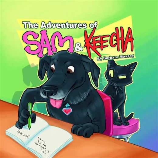 Barb Massey The Adventures of Sam & Keecha! on Instagram: "🚀 BEST HOLIDAY GIFT EVER! 🦴 This holiday season… 🎥 🎬 Two friends. One big adventure. And a whole lot of excitement and mischief! Give kids the excitement of The Adventures of Sam and Keecha — the book that keeps them turning pages long after the decorations come down. Unwrap the adventure today!📚 😸🐾 🎁 A perfect gift for kids, parents, teachers, and anyone who loves a fun, mischievous holiday read! Light up this season with a tale
