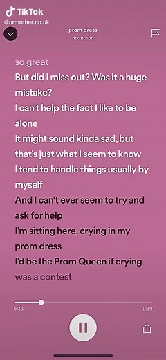 Crying in My Prom Dress - Song Lyrics, Karaoke, and Sped Up Versions