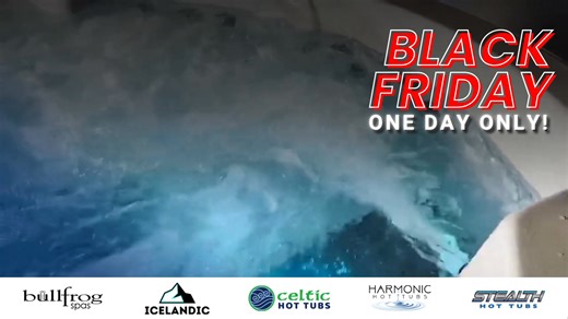 💥 1 DAY ONLY Black Friday Deals on Hot Tubs — from $4,999! 💥 Once-a-year savings on premium, showroom, scratch-and-dent & closeout models. ⭐ Black Friday Includes: ✔️ 5-Person Luxury Spa from $4,999 ✔️ Scratch & Dent Spas from $3,999 ✔️ Closeout Bullfrog, Celtikc, Harmonic & — FREE Delivery ✔️ 0% Interest Financing ✔️ No Payments Until Spring ‘26 ✔️ Installed Before Winter ✔️ Family-Owned & Trusted Since 1996 Lock in your hot tub now before 2026 price increases and enjoy relaxation all winter 