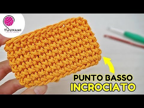 Tutorial MAGLIA BASSA INCROCIATA - Crochet easy pattern