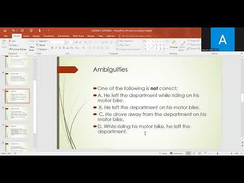 Tutorial for dangling modifiers and misplaced modifiers