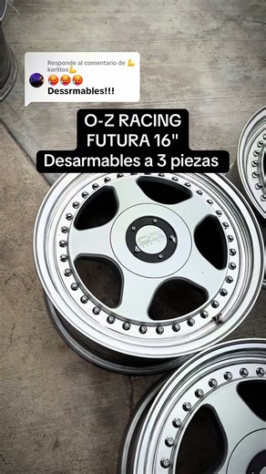 OZ Racing Futura: 3 Piezas de 16