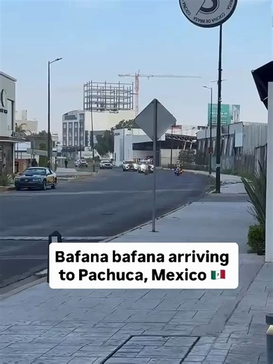 Bafana Bafana heavily protected as they at Pachuca, Maxico 🇲🇽🇿🇦