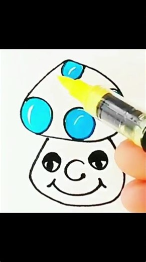 Mushroom head #drawing #树叶画 #树叶画 #art