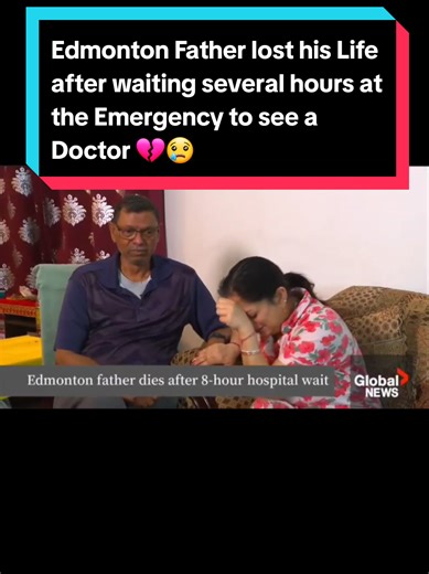 A family is grieving after a 44-year-old father of three died in an Edmonton hospital emergency room waiting area. On Monday, Dec. 22, Prashant Sreekumar began experiencing severe chest pains while at work. A client drove him to the Grey Nuns Hospital in southeast Edmonton, where Sreekumar was checked in at triage and then took a seat in the waiting room. His father, Kumar Sreekumar, soon arrived. “He told me, ‘Papa, I cannot bear the pain,'” Kumar said. Kumar said his son told him and hospital 