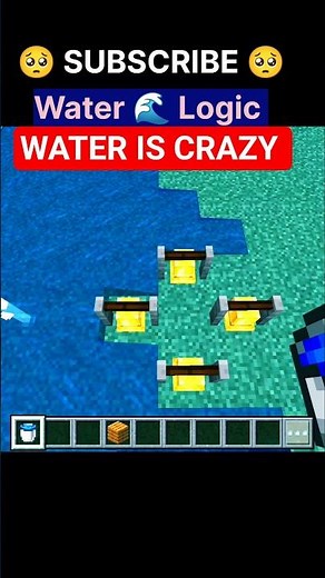 How Water Works in Minecraft #Minecraft #MinecraftLogic #WaterLogic #MinecraftWater #MinecraftShorts