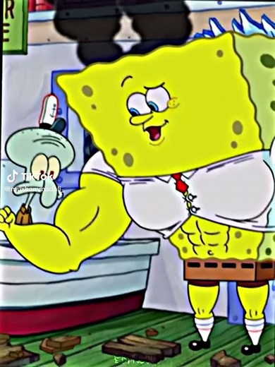 Spongebob Training Muscles Edit
