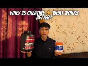 Creatine vs Whey Protein – Which Builds More Muscle FAST (Science Explained!)