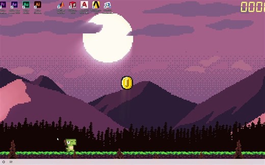 【wallpaper】动态壁纸 桌面游戏 Dino Run 空闲时间在桌面上玩个恰金币小游戏