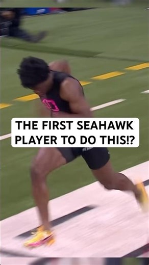 HE’S THE FIRST SEAHAWK PLAYER TO DO THIS?!