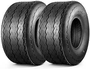 MaxAuto Trailer Tires 18.5X8.50-8 215/60-8 18.5-8.5-8 6PR Load Range C, Tubeless Tire, Pack of 2