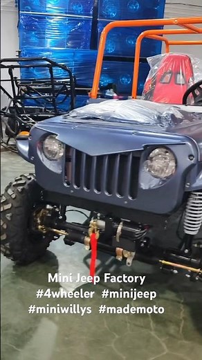 Off-road Adult 4 Seater Mini Jeep 4x4 Original Factory #4wheeler #minijeep #miniwillys #mademoto