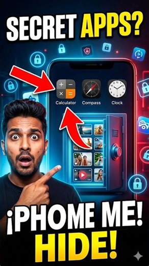 Top Secret Hide Apps for Android Secret Apps in Your Phone Calculator Compass Clock Locker #shorts