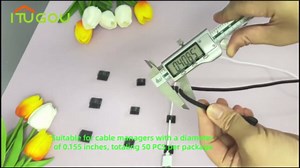 100 PCS Adhesive Cable Clips Cord Organizer (Small, Medium,Large),Wire Holder for Cable Management, Outdoor Light Clips Light Hooks for LED String,Car Dash Cam, Extension Cord (Black)