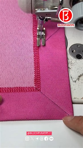 1.8M views · 5.9K reactions | Tips for right angle sewing Episode 1723 Follow My Page Facebook : Bilochpuratips 2 . . . . . . #bilochpuratips2 #bilochpuratips #sewing #reels #needlework . | bilochpuratips 2 | Facebook