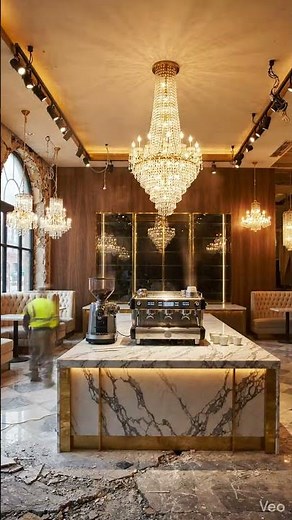 How They Built This Luxury Cafe in Minutes #timelapse #satisfying