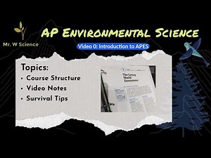 Video 0: What to Expect in AP Environmental Science