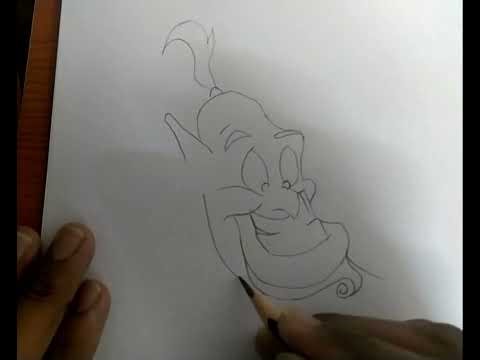 How to Draw a Alladin Genie: Step-by-Step Tutorial