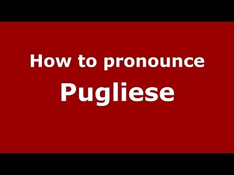How to pronounce Pugliese (Spanish/Argentina) - PronounceNames.com