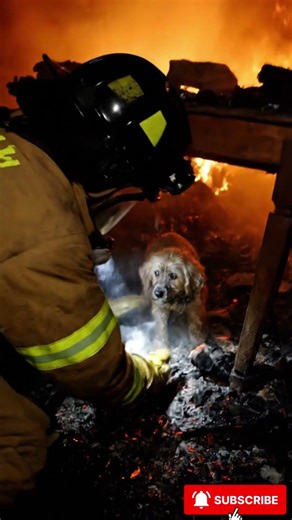 Everyone Ran From the Fire… But This Firefighter Ran Inside for a Dog
