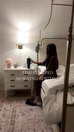 Timestamped morning routine ASMR • 6am productive vlog