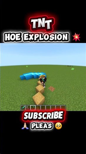 Hoe explosion in minecraft 💥😁 #minecraft #shortsfeed