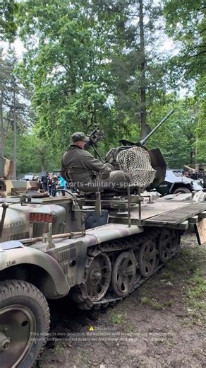 Restored Sd.Kfz. 10/5 with 2 cm Flak 38