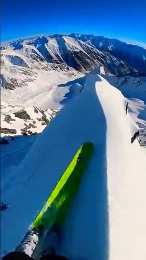 Skiing Down Mount 🎿 Ski from Top of Mountain ⛰️ High Adrenaline POV Video Edit ⚡No Accident & Fails🎯