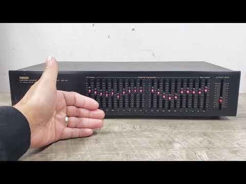 1990 Vintage Yamaha EQ-70 10-Band Graphic Equalizer