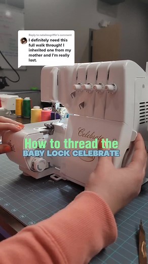 Replying to @natalieogriffin step-by-step tutorial for threading the Baby Lock Celebrate! Pause the video as often as you need and save it to always come back to! #babylock #sergingtips #sergermonth #sergertips