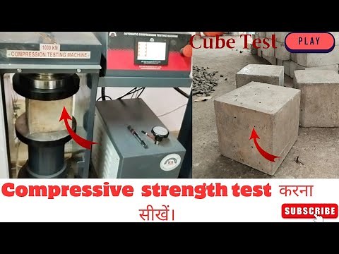 Compressive strength test of concrete cube | Cube test procedure as per IS code 516-1959