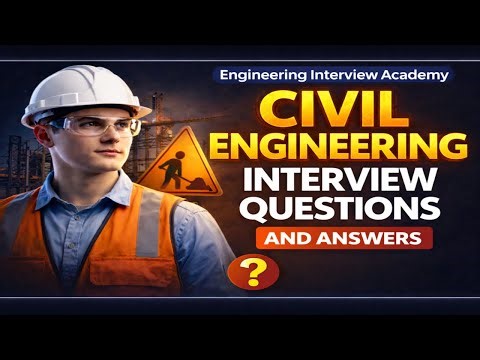 Civil Engineering Interview Questions & Answers 2026 | Structural, Geotechnical & Construction