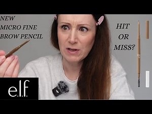 elf Micro Fine Brow Pencil. Review and Eyebrow Makeup Tutorial.